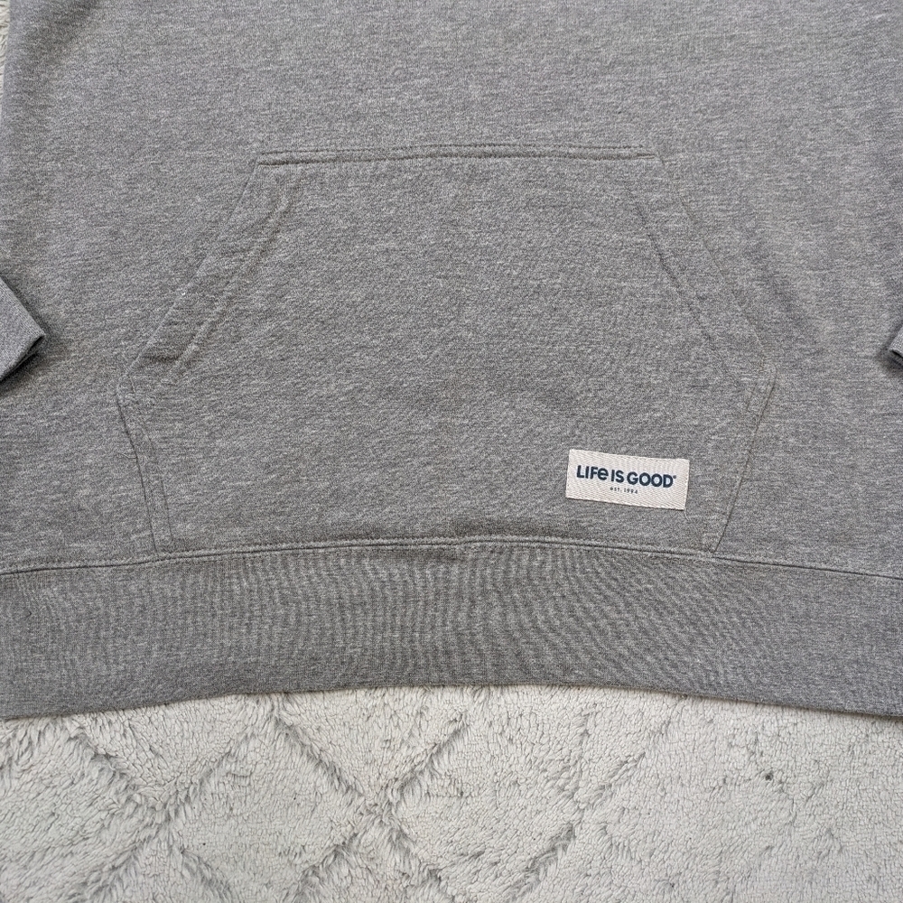 Life Is Good Hoodie Men's Small Gray Heather Golf Cart This Is How I Roll - Picture 3 of 8